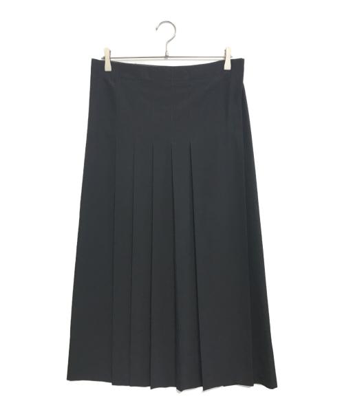 Y's（ワイズ）Y's (ワイズ) プリーツロングスカート ブラック サイズ:4の古着・服飾アイテム