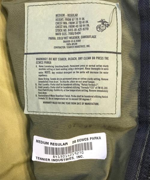 US ARMY（ユーエスアーミー）US ARMY (ユーエスアーミー) GORE-TEX PARKA オリーブ サイズ:M－Rの古着・服飾アイテム