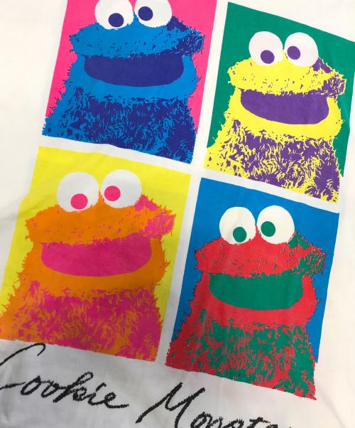 キャラクターTシャツ（キャラクターTシャツ）キャラクターTシャツ (キャラクターTシャツ) SESAME STREET(セサミストリート) キャラクターTシャツ ホワイト サイズ:表記なしの古着・服飾アイテム