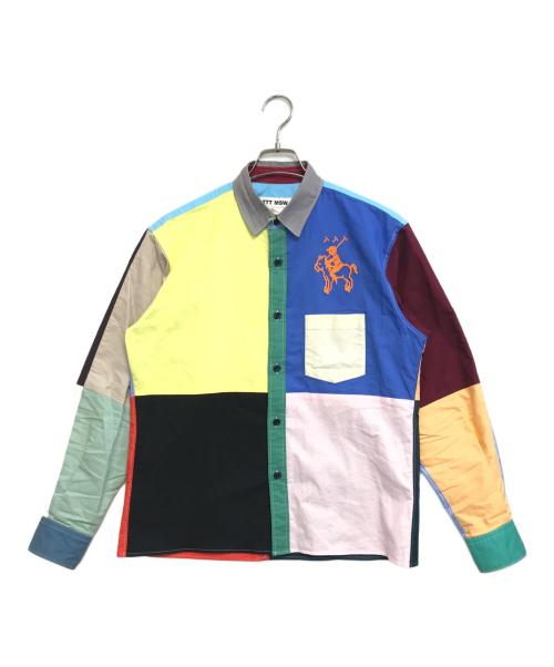 TTT MSW（ティー）TTT MSW (ティー) oops (フップス) マルチカラーシャツ サイズ:Ｌの古着・服飾アイテム