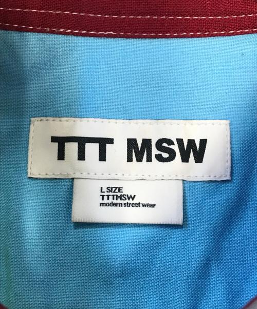 TTT MSW（ティー）TTT MSW (ティー) oops (フップス) マルチカラーシャツ サイズ:Ｌの古着・服飾アイテム
