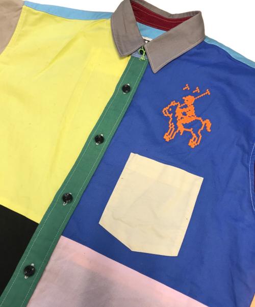 TTT MSW（ティー）TTT MSW (ティー) oops (フップス) マルチカラーシャツ サイズ:Ｌの古着・服飾アイテム