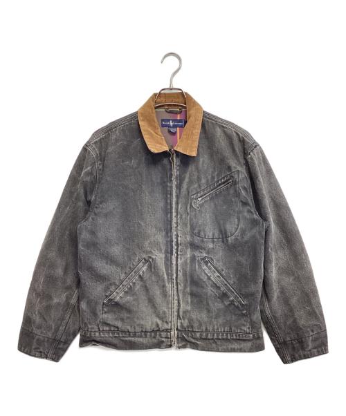 RALPH LAUREN（ラルフローレン）RALPH LAUREN (ラルフローレン) 191-Btype black denim jacket ブラック サイズ:Ⅼの古着・服飾アイテム