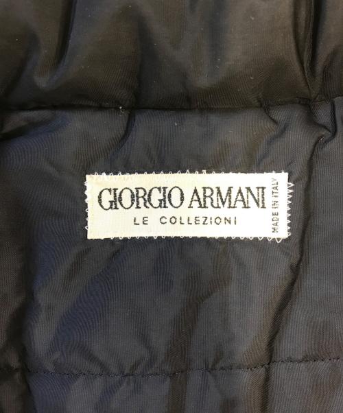 GIORGIO ARMANI（ジョルジョアルマーニ）GIORGIO ARMANI (ジョルジョアルマーニ) ダウンベスト ブラック サイズ:46の古着・服飾アイテム