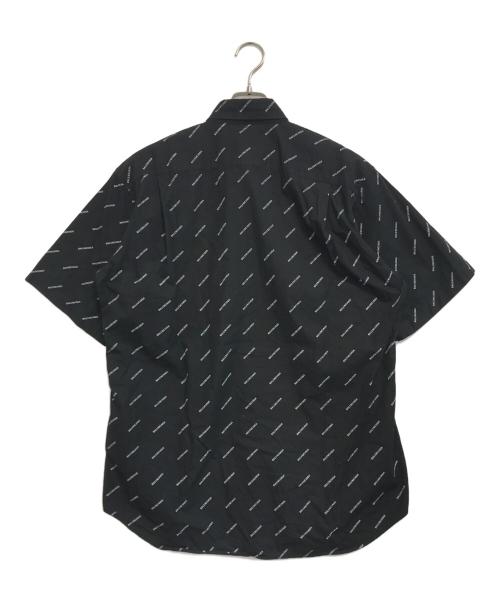 BALENCIAGA（バレンシアガ）BALENCIAGA (バレンシアガ) オールオーバーロゴシャツ ブラック サイズ:38の古着・服飾アイテム