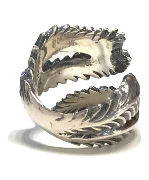 GOTHIC YOHJI YAMAMOTO（ゴシックヨウジヤマモト）GOTHIC YOHJI YAMAMOTO (ゴシックヨウジヤマモト) FEATHER RING シルバー サイズ:17の古着・服飾アイテム