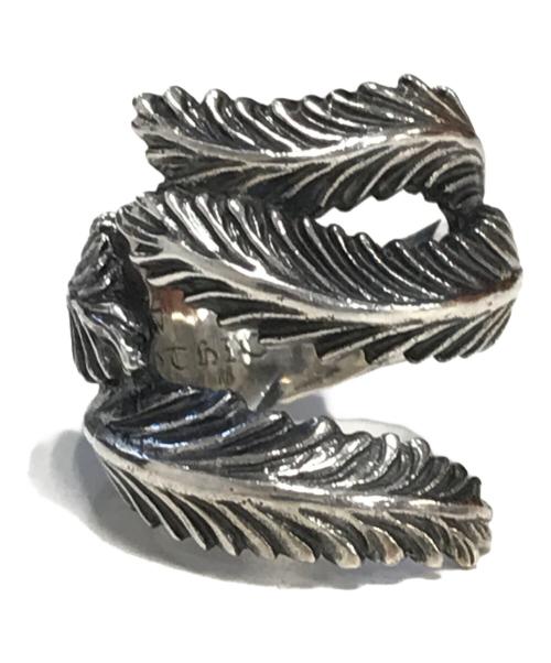 GOTHIC YOHJI YAMAMOTO（ゴシックヨウジヤマモト）GOTHIC YOHJI YAMAMOTO (ゴシックヨウジヤマモト) FEATHER RING シルバー サイズ:17の古着・服飾アイテム