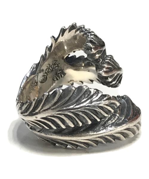 GOTHIC YOHJI YAMAMOTO（ゴシックヨウジヤマモト）GOTHIC YOHJI YAMAMOTO (ゴシックヨウジヤマモト) FEATHER RING シルバー サイズ:17の古着・服飾アイテム