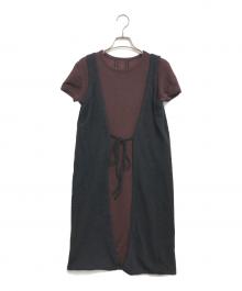 Jean Paul GAULTIER CLASSIQUE（ジャンポールゴルチエクラシック）の古着「ドッキングワンピース」｜ブラウン