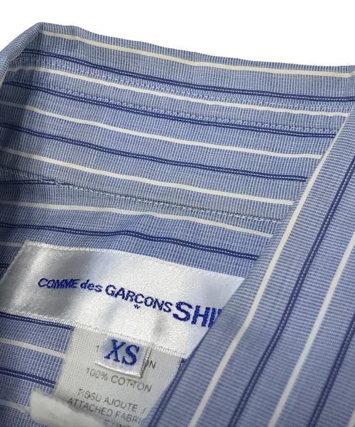 COMME des GARCONS SHIRT（コムデギャルソンシャツ）COMME des GARCONS SHIRT (コムデギャルソンシャツ) ドッキングシャツ ブルー サイズ:XSの古着・服飾アイテム