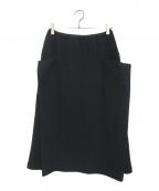 COMME des GARCONSコムデギャルソン）の古着「80's ウールロングスカート」｜ブラック