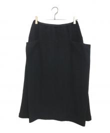 COMME des GARCONS（コムデギャルソン）の古着「80's ウールロングスカート」｜ブラック
