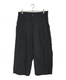 tricot COMME des GARCONS（トリココムデギャルソン）の古着「80's レーヨンパンツ」｜ブラック