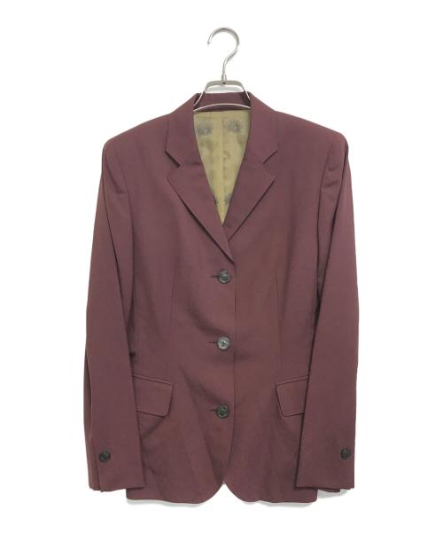 Jean Paul GAULTIER CLASSIQUE（ジャンポールゴルチエクラシック）Jean Paul GAULTIER CLASSIQUE (ジャンポールゴルチエクラシック) 3Bテーラードジャケット レッド サイズ:42の古着・服飾アイテム