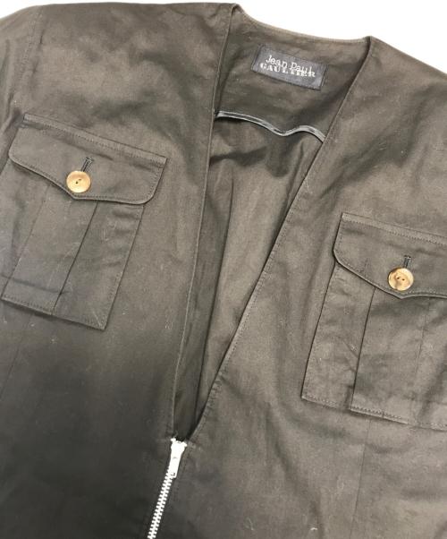 Jean Paul GAULTIER（ジャンポールゴルチェ）Jean Paul GAULTIER (ジャンポールゴルチェ) マルチポッケジップワンピース ブラック サイズ:9の古着・服飾アイテム