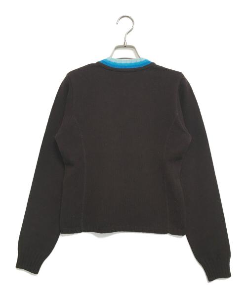 DRIES VAN NOTEN（ドリスヴァンノッテン）DRIES VAN NOTEN (ドリスヴァンノッテン) Vネックニット ブラウン サイズ:Sの古着・服飾アイテム