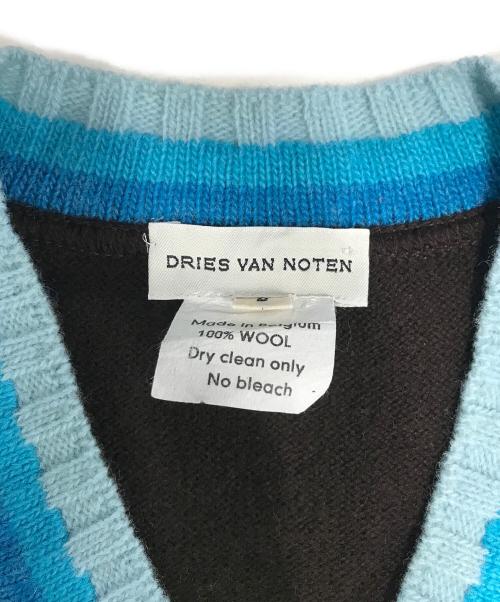 DRIES VAN NOTEN（ドリスヴァンノッテン）DRIES VAN NOTEN (ドリスヴァンノッテン) Vネックニット ブラウン サイズ:Sの古着・服飾アイテム