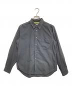 BLACK COMME des GARCONSブラックコムデギャルソン）の古着「カモフラ切替シャツ」｜ブラック×グリーン