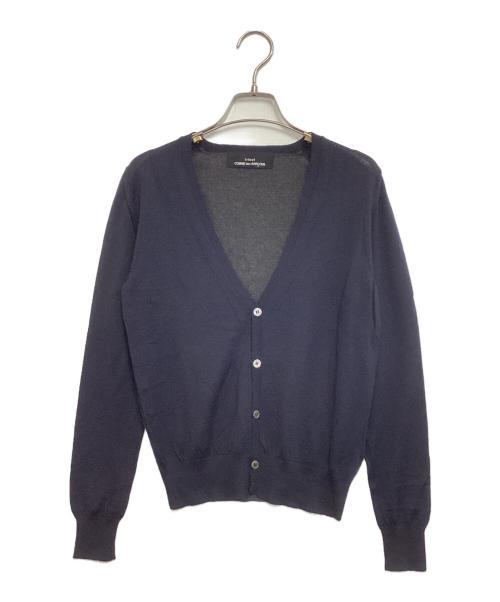 tricot COMME des GARCONS（トリココムデギャルソン）tricot COMME des GARCONS (トリココムデギャルソン) バイカラーニットカーディガン ネイビー サイズ:表記なしの古着・服飾アイテム