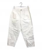 COMME des GARCONS HOMME PLUSコムデギャルソンオムプリュス）の古着「90’s デニムパンツ」｜ホワイト