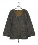 Jean Paul Gaultier FEMMEジャンポールゴルチエ フェム）の古着「モヘアニットジップワンピース」｜ブラウン