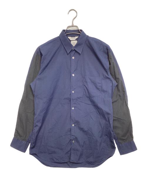 COMME des GARCONS SHIRT（コムデギャルソンシャツ）COMME des GARCONS SHIRT (コムデギャルソンシャツ) VISVIM (ビズビム) 袖切替シャツ ネイビー サイズ:Lの古着・服飾アイテム