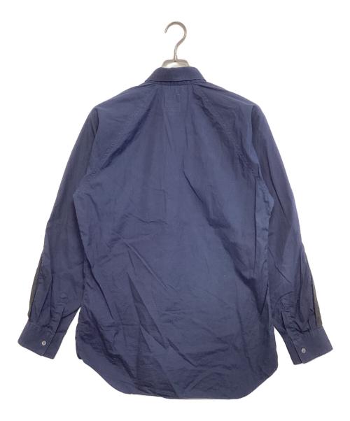 COMME des GARCONS SHIRT（コムデギャルソンシャツ）COMME des GARCONS SHIRT (コムデギャルソンシャツ) VISVIM (ビズビム) 袖切替シャツ ネイビー サイズ:Lの古着・服飾アイテム