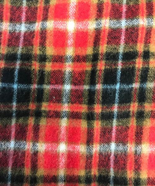 PRADA（プラダ）PRADA (プラダ) プリーツチェックミニスカート レッド サイズ:40の古着・服飾アイテム