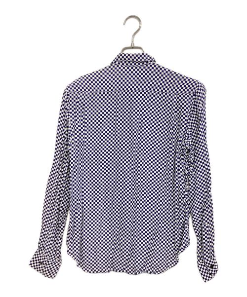 COMME des GARCONS HOMME（コムデギャルソン オム）COMME des GARCONS HOMME (コムデギャルソン オム) 切替チェッカーシャツ ブルー サイズ:Mの古着・服飾アイテム