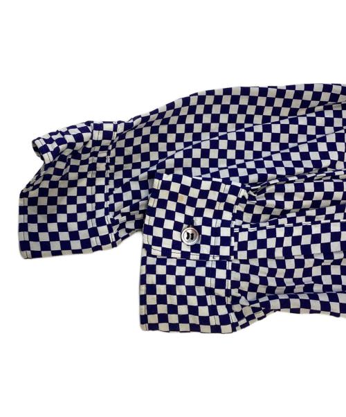 COMME des GARCONS HOMME（コムデギャルソン オム）COMME des GARCONS HOMME (コムデギャルソン オム) 切替チェッカーシャツ ブルー サイズ:Mの古着・服飾アイテム