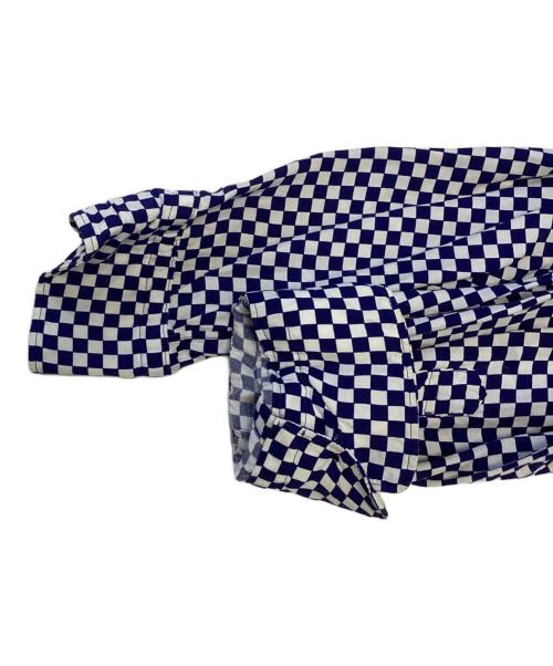 COMME des GARCONS HOMME（コムデギャルソン オム）COMME des GARCONS HOMME (コムデギャルソン オム) 切替チェッカーシャツ ブルー サイズ:Mの古着・服飾アイテム