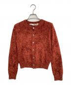 COMME des GARCONSコムデギャルソン）の古着「ベロアカーディガン」｜オレンジ