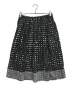 BLACK COMME des GARCONSブラックコムデギャルソン）の古着「ドットスカート」｜ブラック
