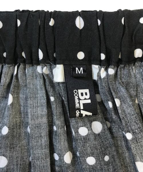 BLACK COMME des GARCONS（ブラックコムデギャルソン）BLACK COMME des GARCONS (ブラックコムデギャルソン) ドットスカート ブラック サイズ:Mの古着・服飾アイテム