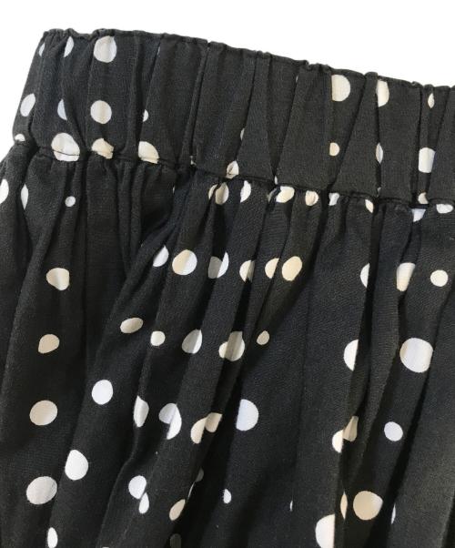BLACK COMME des GARCONS（ブラックコムデギャルソン）BLACK COMME des GARCONS (ブラックコムデギャルソン) ドットスカート ブラック サイズ:Mの古着・服飾アイテム