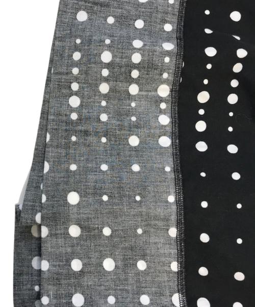 BLACK COMME des GARCONS（ブラックコムデギャルソン）BLACK COMME des GARCONS (ブラックコムデギャルソン) ドットスカート ブラック サイズ:Mの古着・服飾アイテム