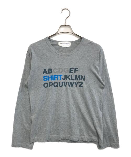 COMME des GARCONS SHIRT（コムデギャルソンシャツ）COMME des GARCONS SHIRT (コムデギャルソンシャツ) ロングスリーブカットソー グレー サイズ:Mの古着・服飾アイテム