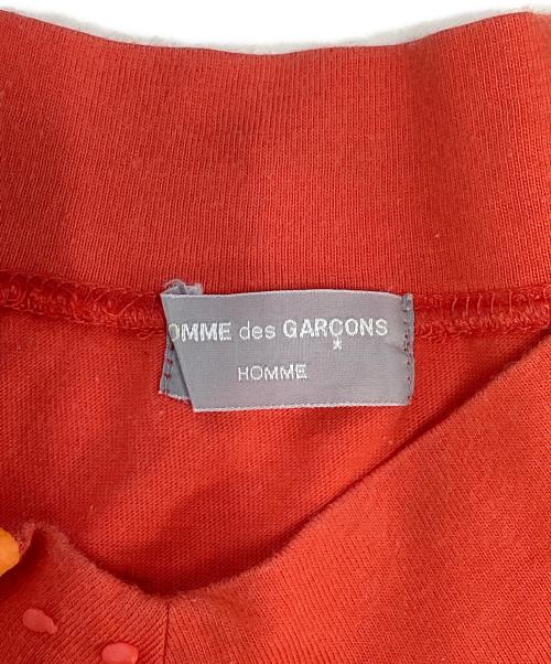 COMME des GARCONS HOMME（コムデギャルソン オム）COMME des GARCONS HOMME (コムデギャルソン オム) 発泡プリントダメージL/Sカットソー レッド サイズ:表記なしの古着・服飾アイテム