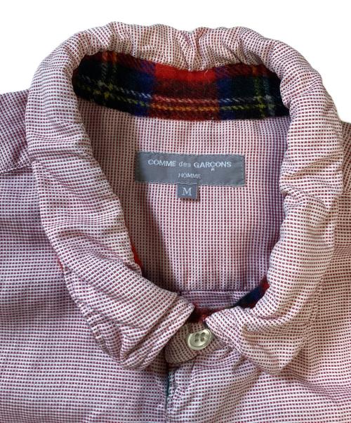 COMME des GARCONS HOMME（コムデギャルソン オム）COMME des GARCONS HOMME (コムデギャルソン オム) 縮絨切替シャツ ピンク サイズ:Mの古着・服飾アイテム