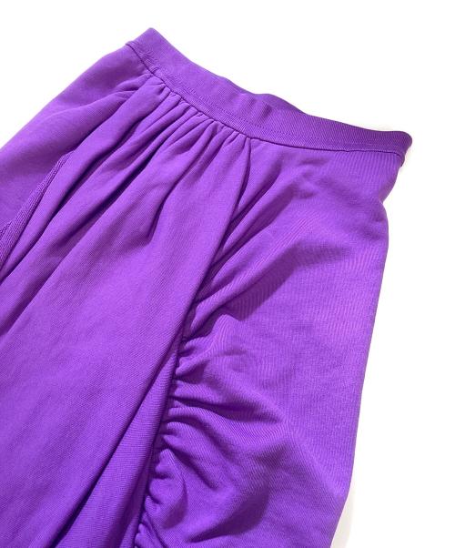 DRIES VAN NOTEN（ドリスヴァンノッテン）DRIES VAN NOTEN (ドリスヴァンノッテン) 変形捩れスカート パープル サイズ:Smallの古着・服飾アイテム