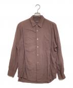 COMME des GARCONS HOMME PLUSコムデギャルソンオムプリュス）の古着「パイピングレーヨンシャツ」｜ブラウン