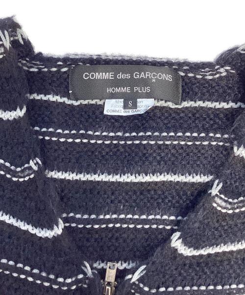 COMME des GARCONS HOMME PLUS（コムデギャルソンオムプリュス）COMME des GARCONS HOMME PLUS (コムデギャルソンオムプリュス) インサイドアウトジップニットカーディガン ネイビー サイズ:Sの古着・服飾アイテム