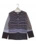 COMME des GARCONS HOMME PLUS（コムデギャルソンオムプリュス）の古着「インサイドアウトジップニットカーディガン」｜ネイビー