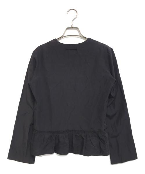 Jean Paul Gaultier FEMME（ジャンポールゴルチエ フェム）Jean Paul Gaultier FEMME (ジャンポールゴルチエ フェム) フリルブラウス ネイビー サイズ:40の古着・服飾アイテム