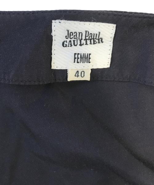Jean Paul Gaultier FEMME（ジャンポールゴルチエ フェム）Jean Paul Gaultier FEMME (ジャンポールゴルチエ フェム) フリルブラウス ネイビー サイズ:40の古着・服飾アイテム