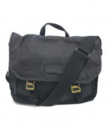 Barbour（バブアー）の古着「ESSENTIAL WAX MESSENGER BAG」｜ブラック