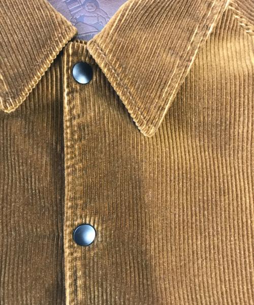 MOMOTARO JEANS（桃太郎ジーンズ）MOMOTARO JEANS (桃太郎ジーンズ) 中綿入りコーデュロイコーチジャケット ブラウン サイズ:Ｌの古着・服飾アイテム