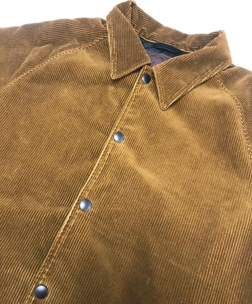 MOMOTARO JEANS（桃太郎ジーンズ）MOMOTARO JEANS (桃太郎ジーンズ) 中綿入りコーデュロイコーチジャケット ブラウン サイズ:Ｌの古着・服飾アイテム