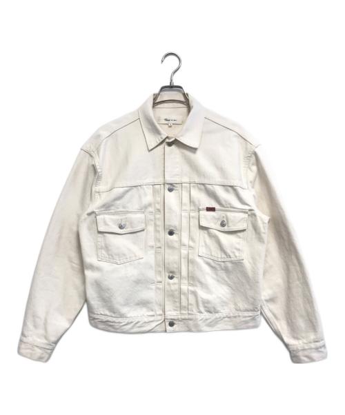Time is on（タイムイズオン）Time is on (タイムイズオン) CLASSIC STANDARD TRUCKER DENIM JACKET アイボリー サイズ:1の古着・服飾アイテム