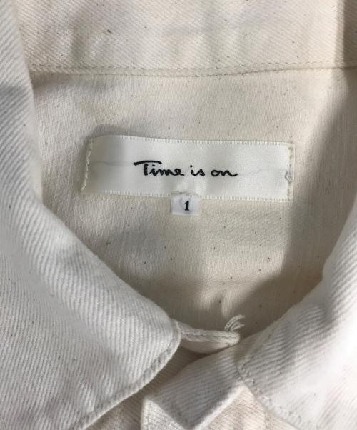Time is on（タイムイズオン）Time is on (タイムイズオン) CLASSIC STANDARD TRUCKER DENIM JACKET アイボリー サイズ:1の古着・服飾アイテム